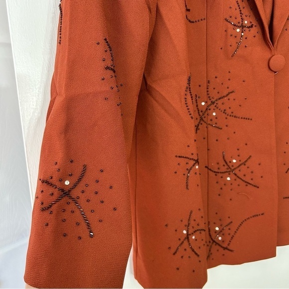 Vintage 70s Fifth Sunday Exclusive Sequin Shell Blazer Jacket plus size 14 - Picture 2 of 7